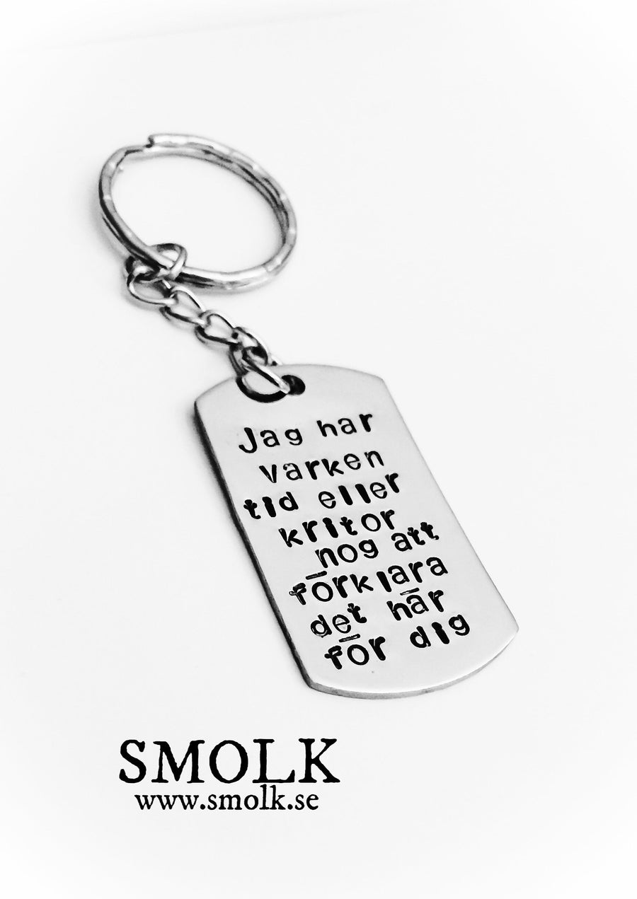 Jag har varken tid eller kritor nog att förklara det här för dig - Smolk Sweden