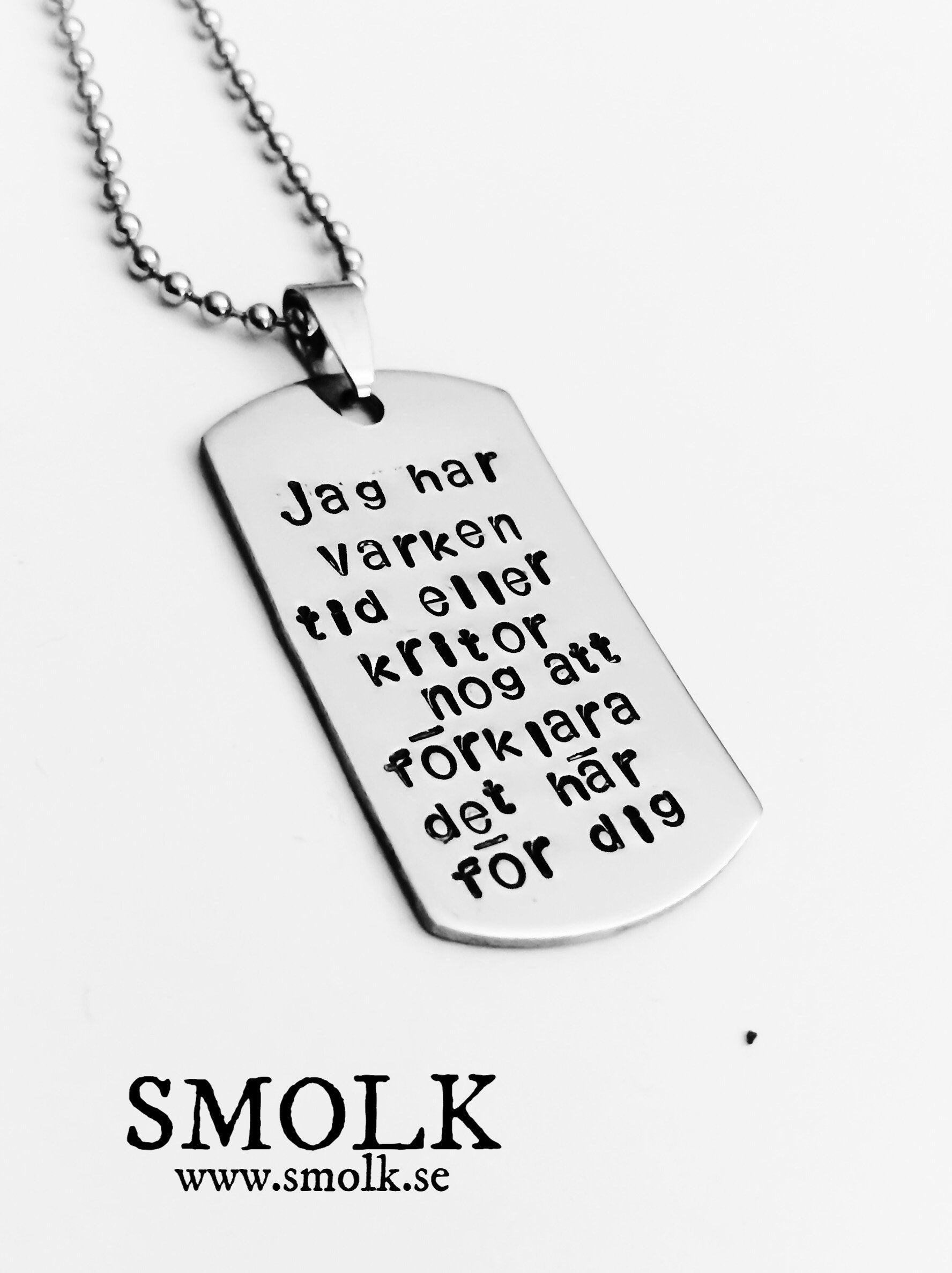 Jag har varken tid eller kritor nog att förklara det här för dig - Smolk Sweden